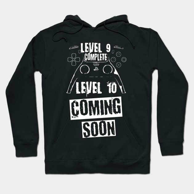 Level 9 Complete, white theme Hoodie by Nana On Here